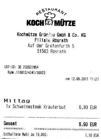 usde Hffner Kochmtze Restaurant